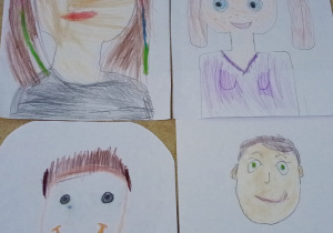 Autoportrety dzieci - rysunki